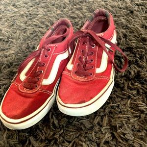 Burgundy vans